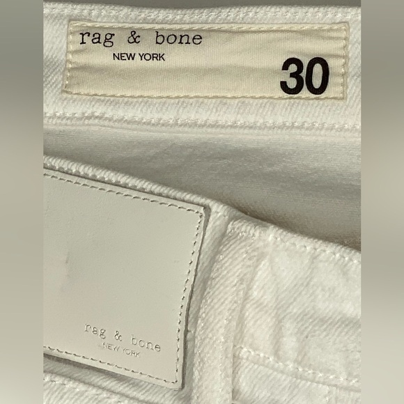 RAG & BONE NWOT Optic White Denim Modele Jeans - Picture 6 of 7